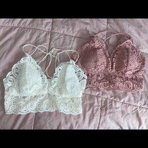 2 medium sized bralettes from Pink